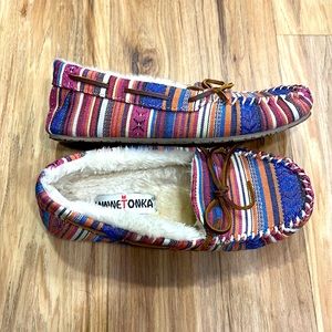 Minnetonka Serape Moccasin Slippers
